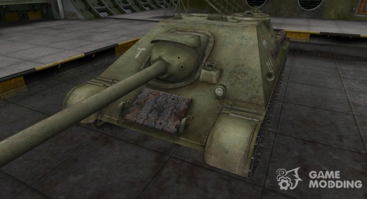 The skin with the inscription for the Su-122-44 for World Of Tanks