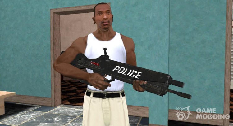 Cyberpunk Police Rifle para GTA San Andreas