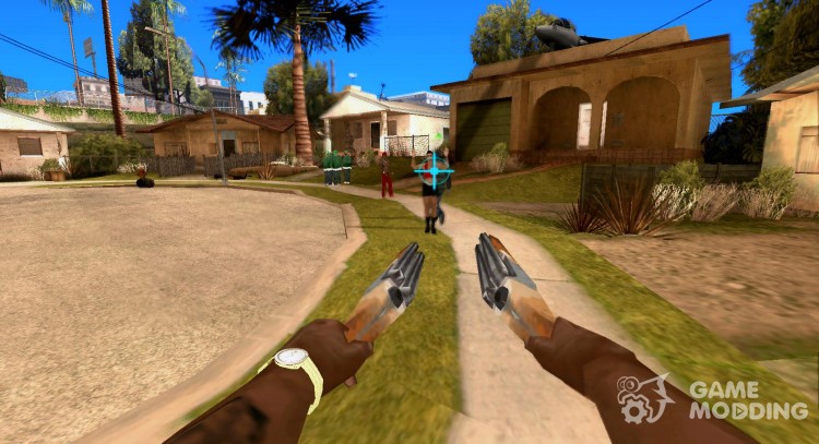 Blue rifle scope for GTA San Andreas