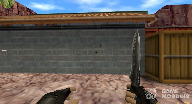 El cuchillo negro con textura. para Counter Strike 1.6