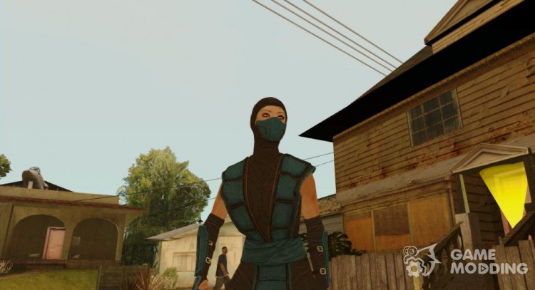 Cassie Cage Sub Zero Cosplay DLC from Mortal Kombat X for GTA San Andreas