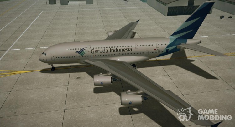 El Airbus A380-800 de GARUDA INDONESIA para GTA San Andreas