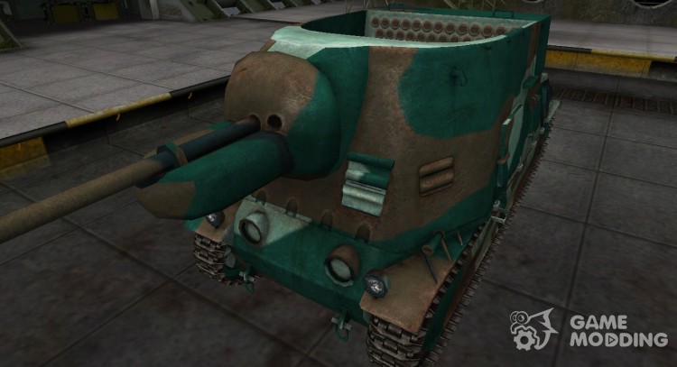 Французкий синеватый скин для S35 CA для World Of Tanks