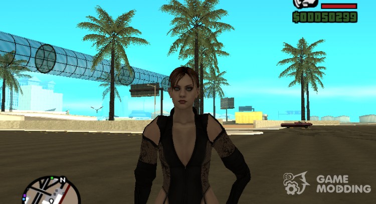 Джилл в откровенной одежде Miss Valentine для GTA San Andreas