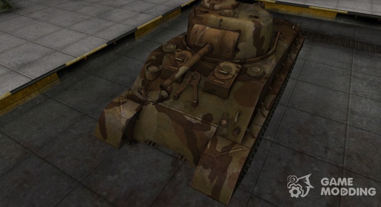Emery cloth for American tank M4A2E4 Sherman for World Of Tanks