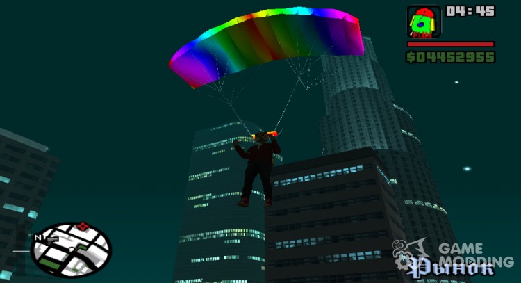 Rainbow Parachute for GTA San Andreas