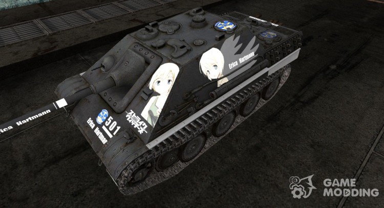 Skin de anime para el JagdPanther para World Of Tanks