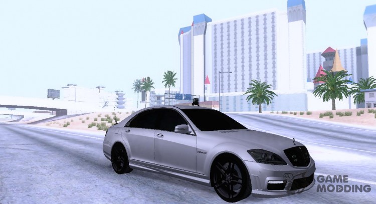Mercedes-Benz S65 AMG with flashing lights for GTA San Andreas