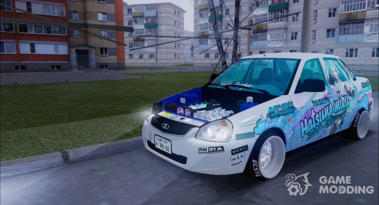 ВАЗ 2170 Приора (Japan Drift Itasha) для GTA San Andreas