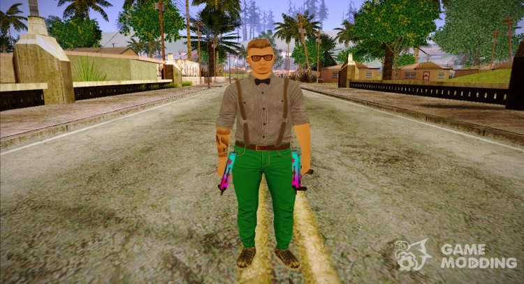 GTA Online Skin Hipster для GTA San Andreas