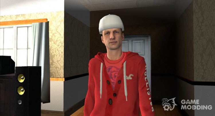 The guy in the Red a hoodie Hollister for GTA San Andreas