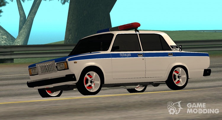 Vaz 2107 Policía para GTA San Andreas