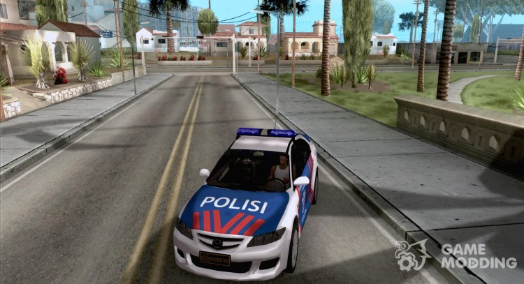 Mazda 6 policía Indonesia para GTA San Andreas