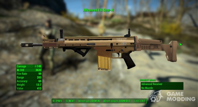 FN SCAR 17s para Fallout 4