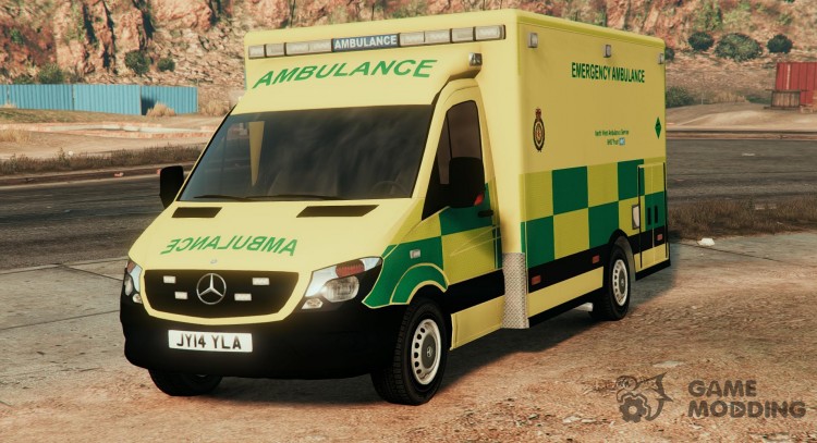 2014 British Mercedes Sprinter Ambulance для GTA 5