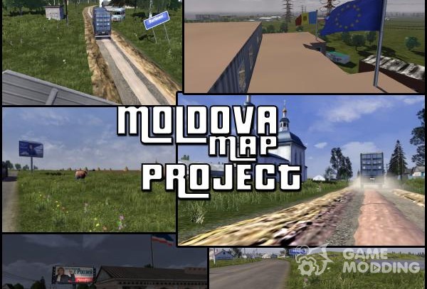 Карта Республики Молдавия v.0.1 для Euro Truck Simulator 2
