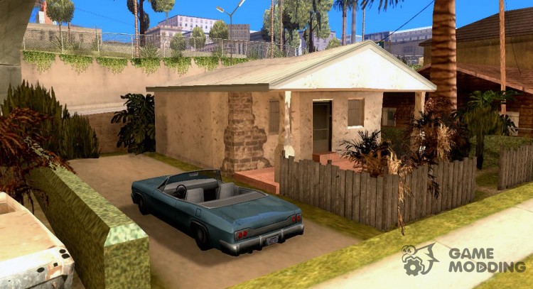 Припаркованый transporte en grove Street para GTA San Andreas