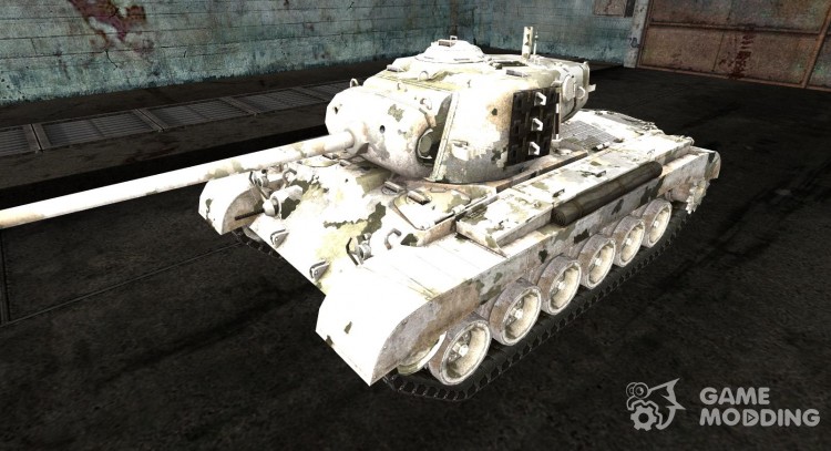 La piel para el M26 Pershing roto Ártico fantasma para World Of Tanks