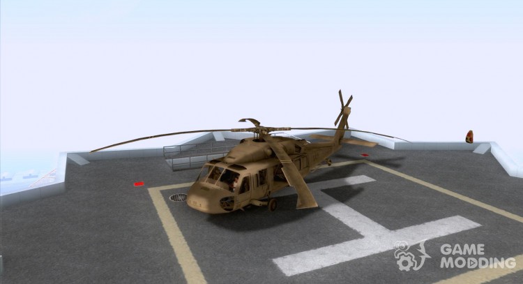 Halcón negro UH-60 para GTA San Andreas