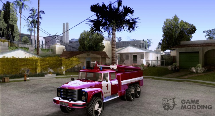Зил 133ГЯ АЦ пожарный для GTA San Andreas