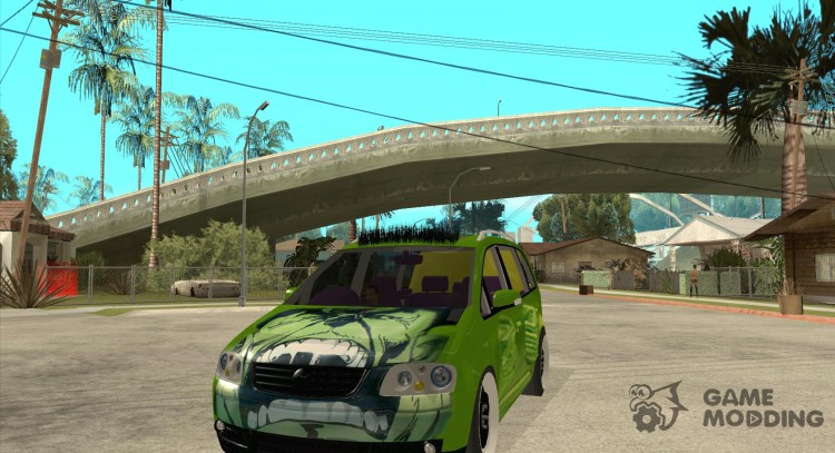 Volkswagen Touran The Hulk for GTA San Andreas