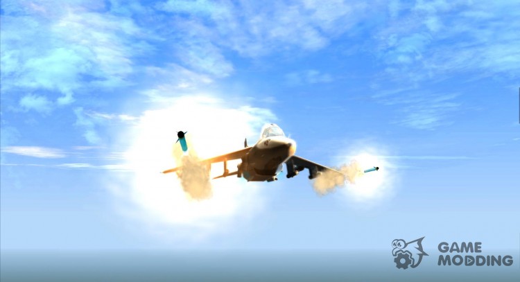 Lanzamiento rápido cohete Hydra y cazador para GTA San Andreas