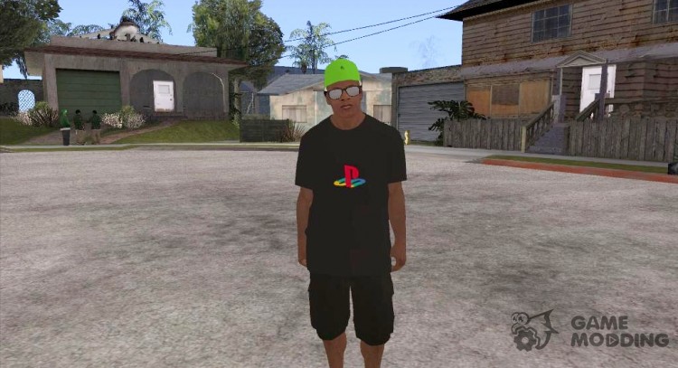 Franklin PlayStation T-shirt for GTA San Andreas