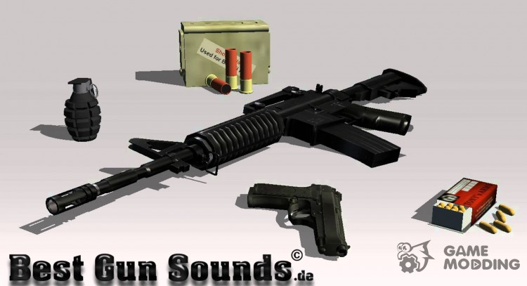 GUN Sounds для GTA San Andreas