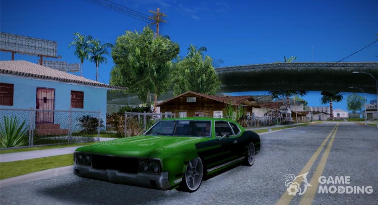 Sabre Drift Green Strips para GTA San Andreas
