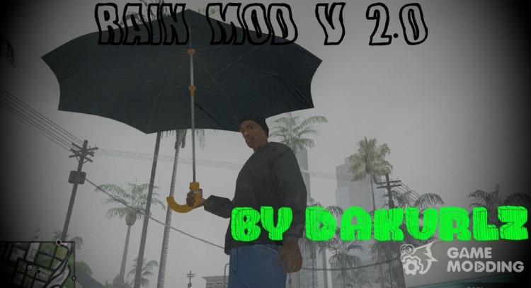 Rain mod v2 для GTA San Andreas