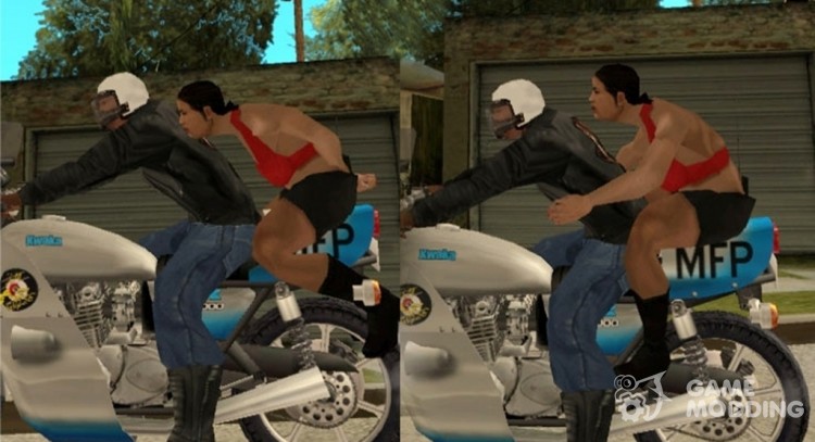 Passenger Bikes.ifp для GTA San Andreas