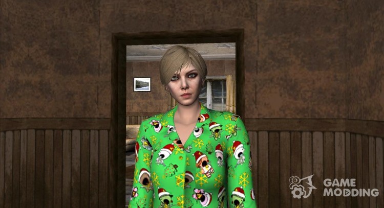Female Green Pajamas DLC для GTA San Andreas