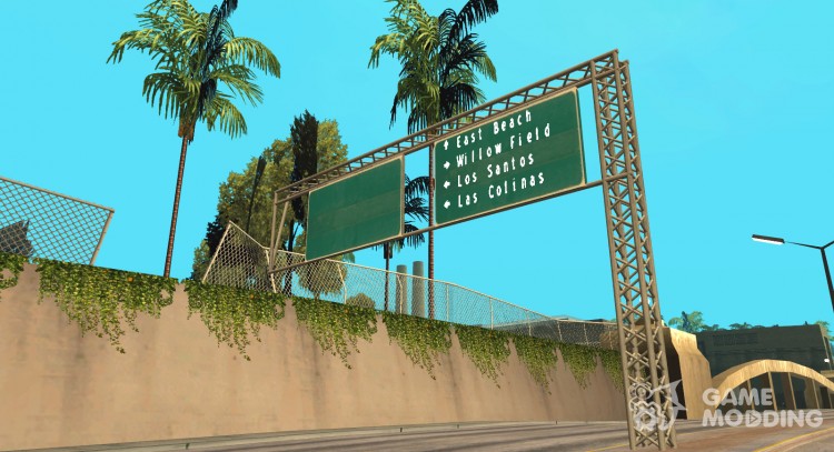 HD road signs for GTA San Andreas