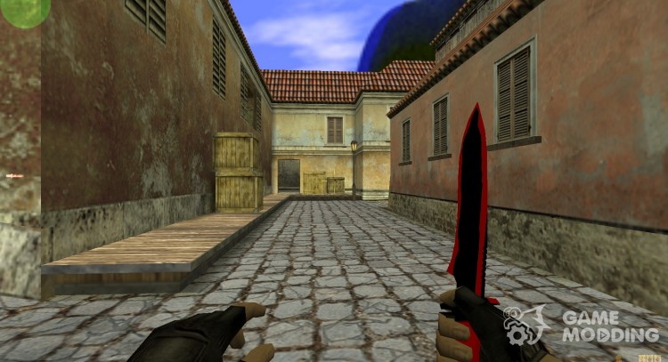 Нож черный и красный для Counter Strike 1.6