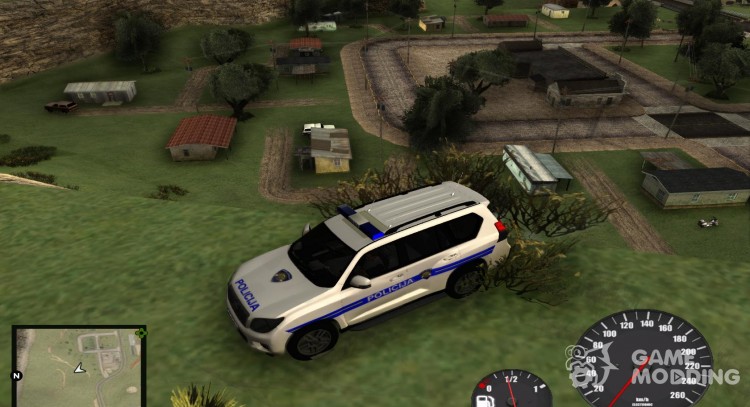 Toyota Land Cruiser de la policía Croata para GTA San Andreas