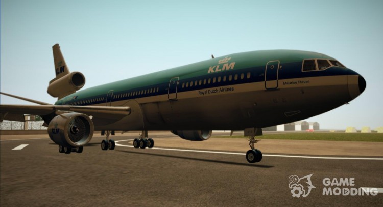 McDonell Douglas DC-10-30 KLM для GTA San Andreas