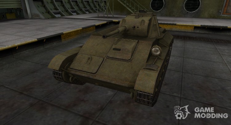 La piel para el T-70 en расскраске 4БО para World Of Tanks