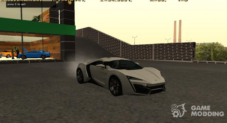 W-Motors Lykan Hypersport для GTA San Andreas