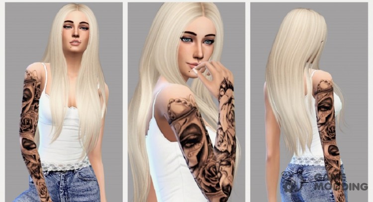 Tatuaje de mujer para Sims 4