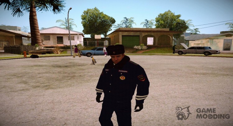 Полиция РФ в зимней форме V1 для GTA San Andreas