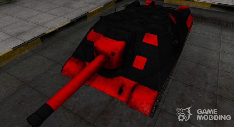 Negro y rojo de la zona de ruptura del Objeto de 704 para World Of Tanks