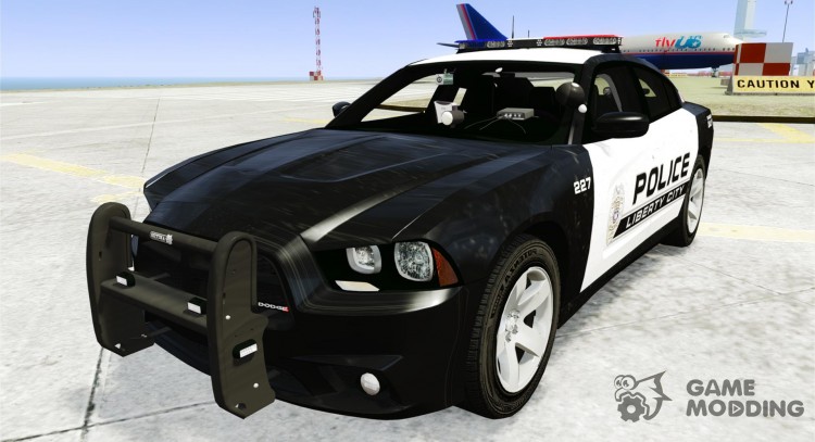 Dodge Charger 2013 Police Code 3 RX2700 v1.1 ELS para GTA 4