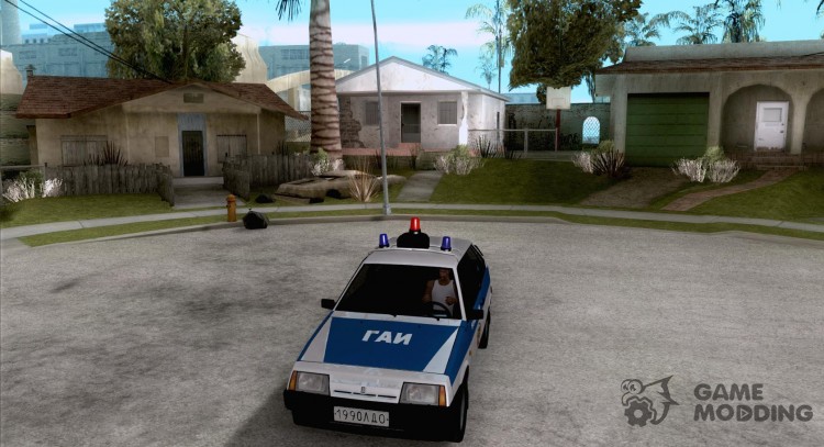 VAZ 2108 policía para GTA San Andreas