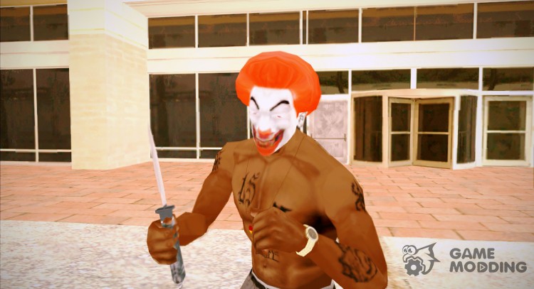 CJ - Crazy Clown для GTA San Andreas