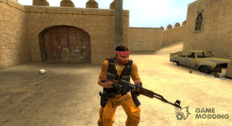 Se escapó un preso de guerrilla de la piel de la final para Counter-Strike Source