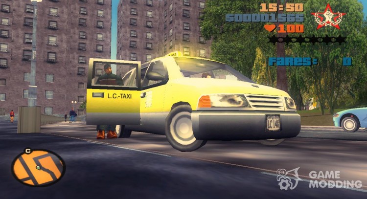 Blista Cab для GTA 3