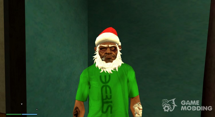 Drunk Santa Claus mask v2 (Christmas 2016) for GTA San Andreas
