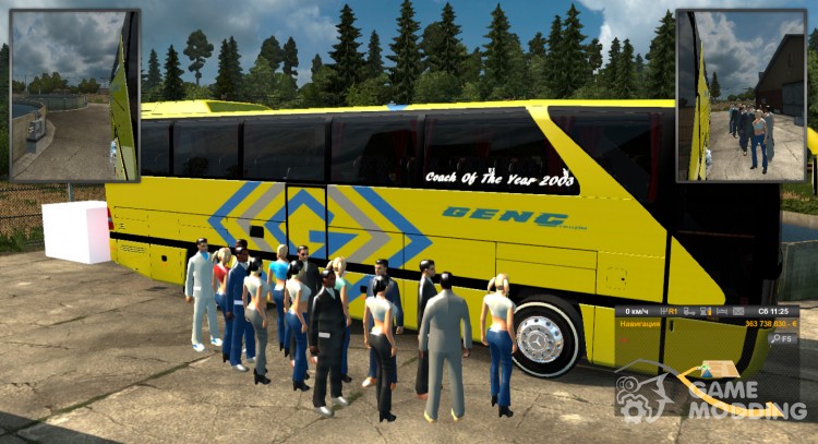 Pasajeros mod 1.8 para Euro Truck Simulator 2