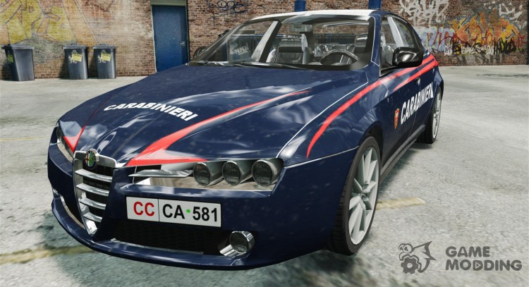 Alfa Romeo 159 Carabinieri for GTA 4