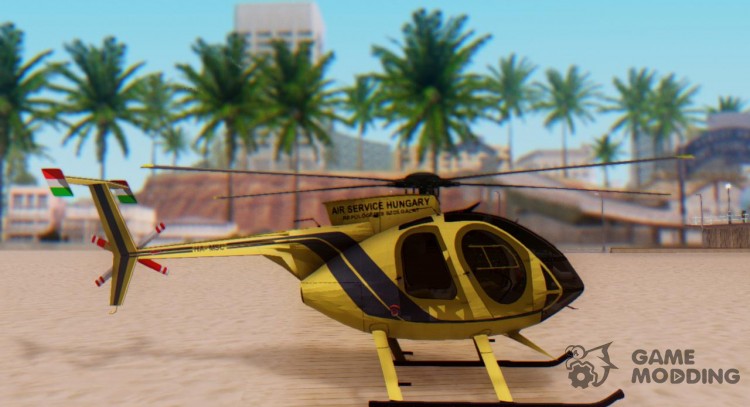 PJ2 MD500E Helicopter for GTA San Andreas